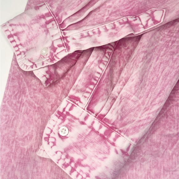 Frank and Eileen Pink Denim Button Down Shirt - Picture 7 of 11